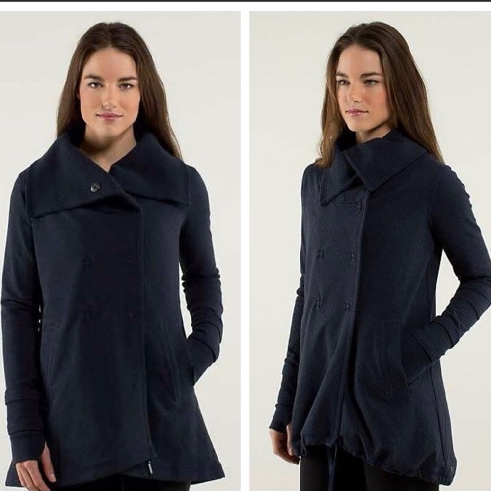 Lululemon Savana black wrap long sleeve